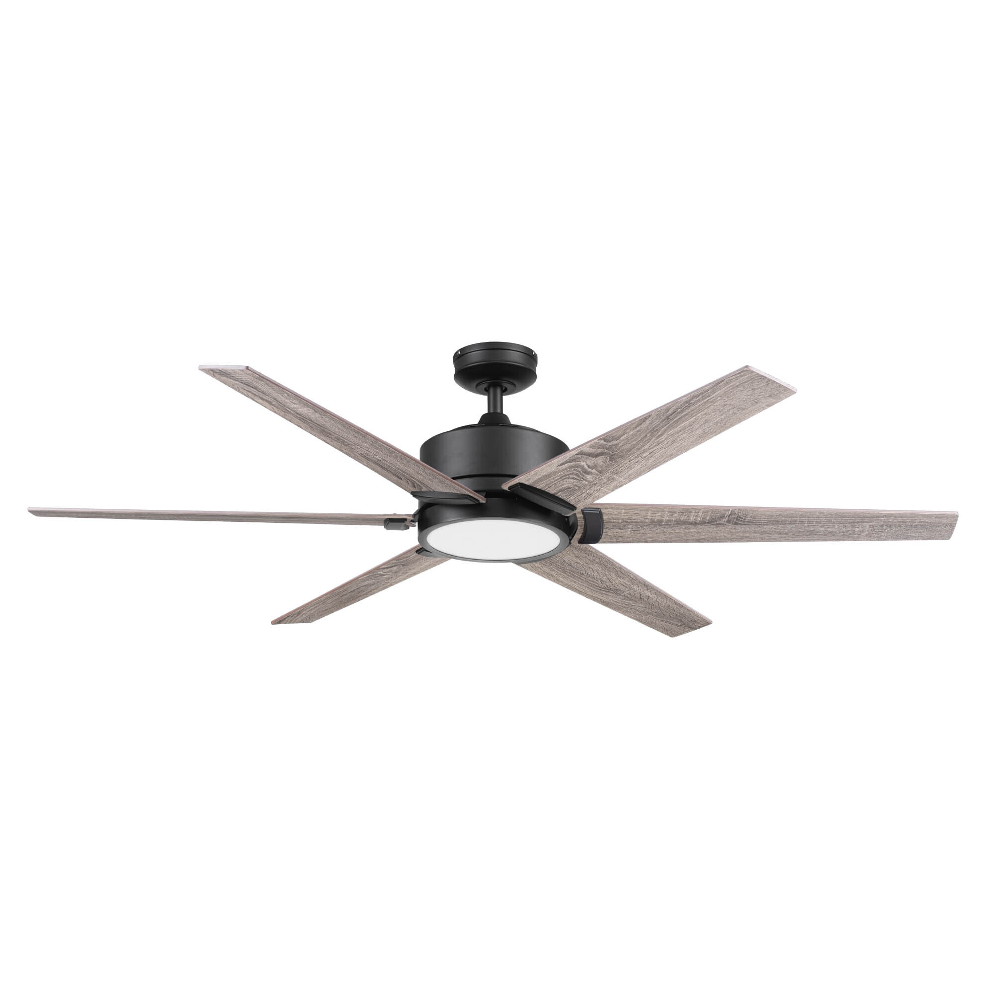 Honeywell, HW 62in. Talbert Matte Black LED, Fan Diameter 62 in, Fan Blade Span 60+, Air Delivery 5198 cfm, Model# 51851